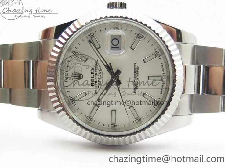 0130 DateJust 126334 SS Noob 1:1 904L Best Edition White Dial Stick Markers on Oyster Bracelet A MultiPurpose 3172